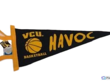 Collegiate Pacific  Havoc Vcu Basketbal-6x15felt pennant.color:AthlieticMark For Cheap