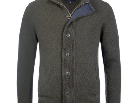 Barbour Essential Patch Zip Thru - Seaweed Hot on Sale