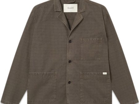 VALLEY UNCONSTRUCTED BLAZER - Cold Brown Online Sale