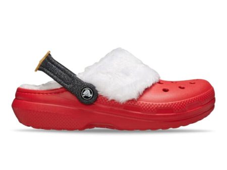 Classic Lined Santa Clog VRM - Varsity Red Multi For Sale