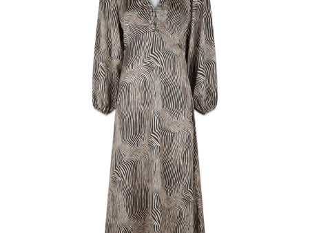 Isobel Floating Wave Dress - Dark Sand Online