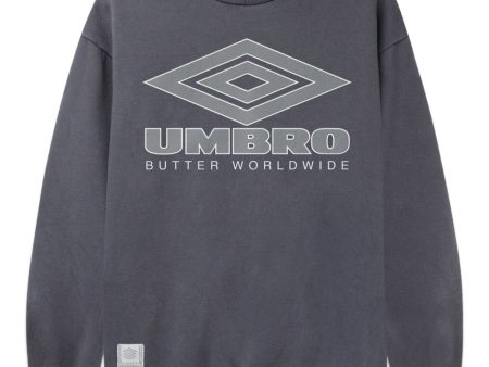 UMBRO Diamond Logo Crewneck - Washed Slate Discount