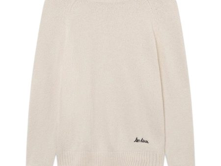 Brad Roundneck Knit - Ivory For Sale