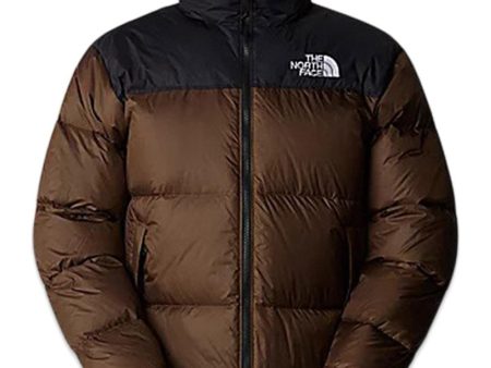 96 Retro Nuptse Jacket - Smokey Brown   Black Online Sale