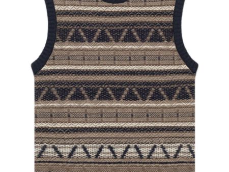 CONE JACQUARD VEST - Navy Fashion