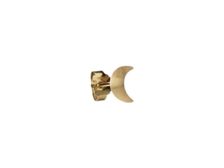 Small Half Moon Stud - Gold-Plated Silver Supply