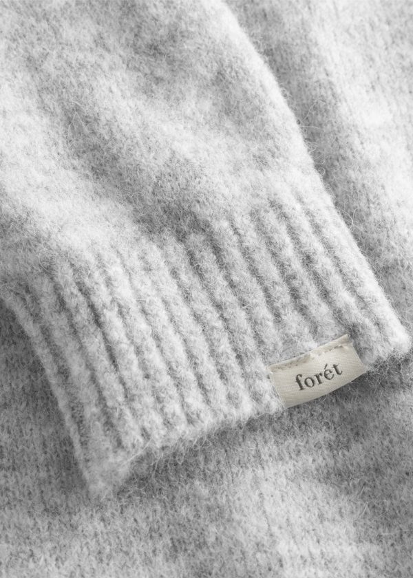 ALPINE KNIT - Light Grey Melange Sale