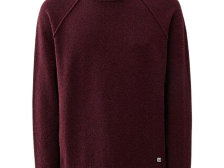 Crew Neck Alpaca Wool - Potent Purple For Sale