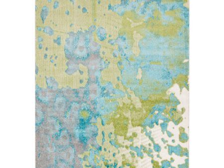 Aberdine Abe-8015 Aqua Rug in Various Sizes Online now