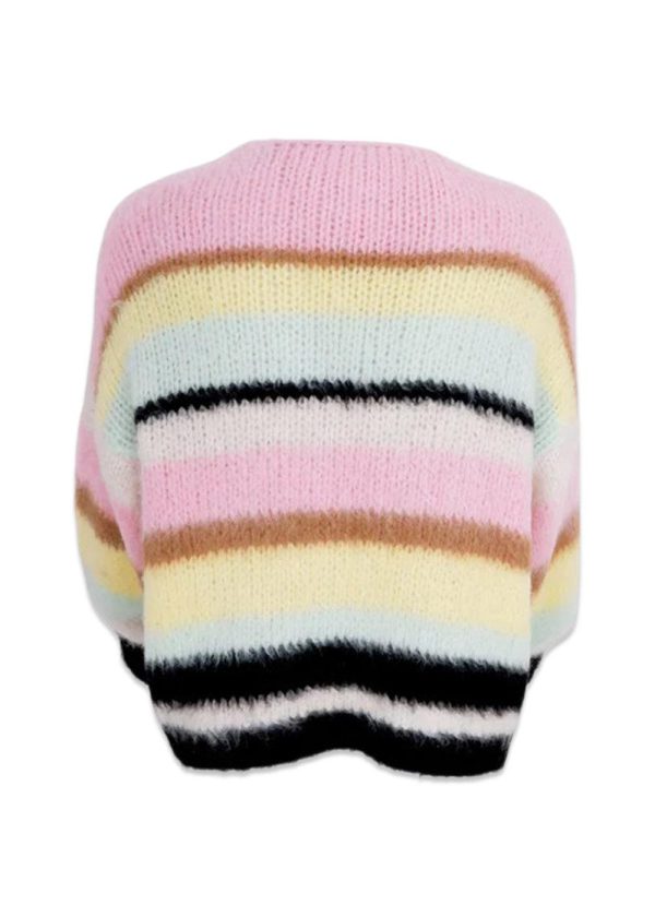 BCKARMA striped cardigan - Soft Pastel Online now