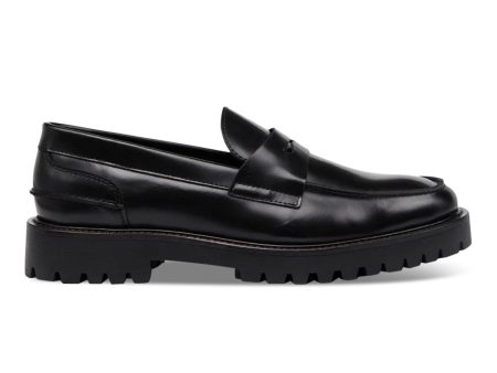 Aaron Penny Loafer - Black Polido For Discount