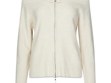 Fave Zip Cardigan - Off White Supply