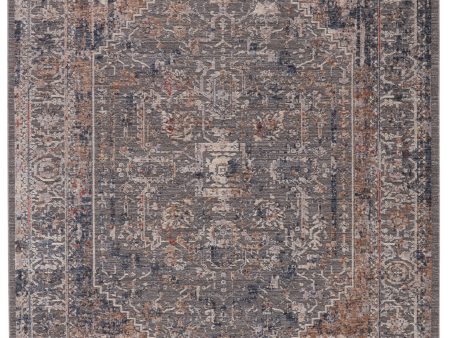 Raveen Power Loomed Gray Area Rug For Cheap