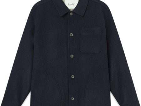 LODGE WOOL JACKET - Navy For Discount