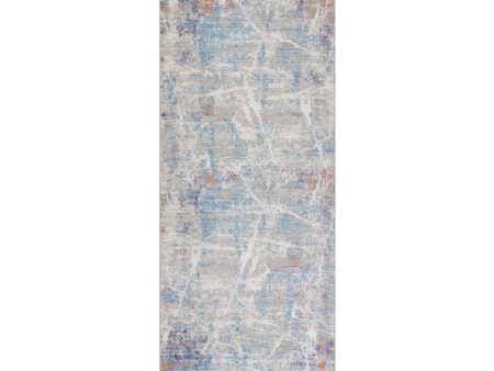 Aisha Ais-2311 Viscose Sky Blue Rug in Various Sizes For Sale