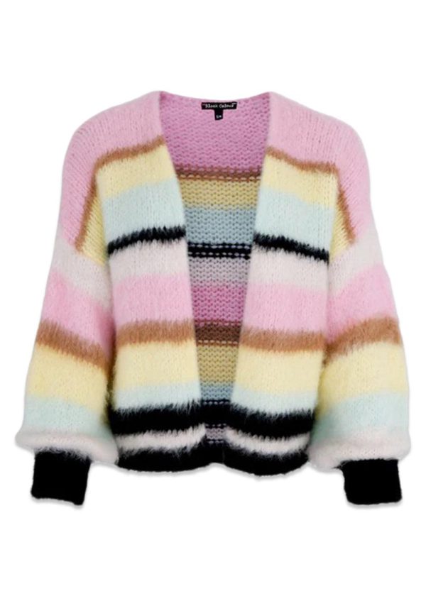 BCKARMA striped cardigan - Soft Pastel Online now