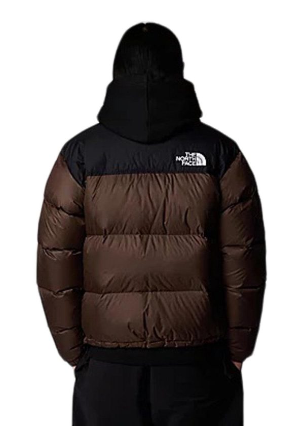 96 Retro Nuptse Jacket - Smokey Brown   Black Online Sale