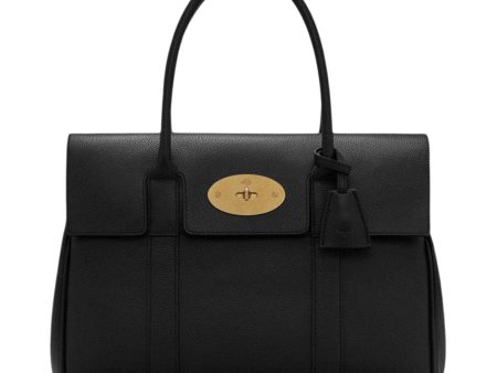 Bayswater Small Classic Grain - Black-Brass Fashion