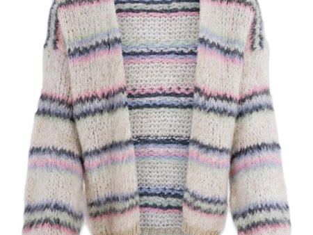 BCCAYENNE striped cardigan - Pastel Discount