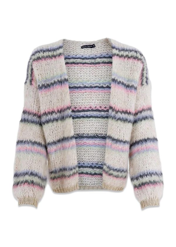 BCCAYENNE striped cardigan - Pastel Discount