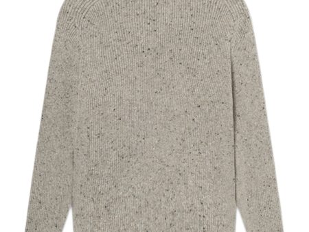 CONE RIB KNIT - Light Grey Melangé Fashion