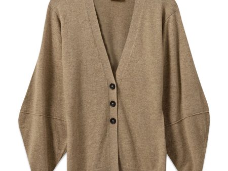 Como Sleeve Cardigan - Camel Discount