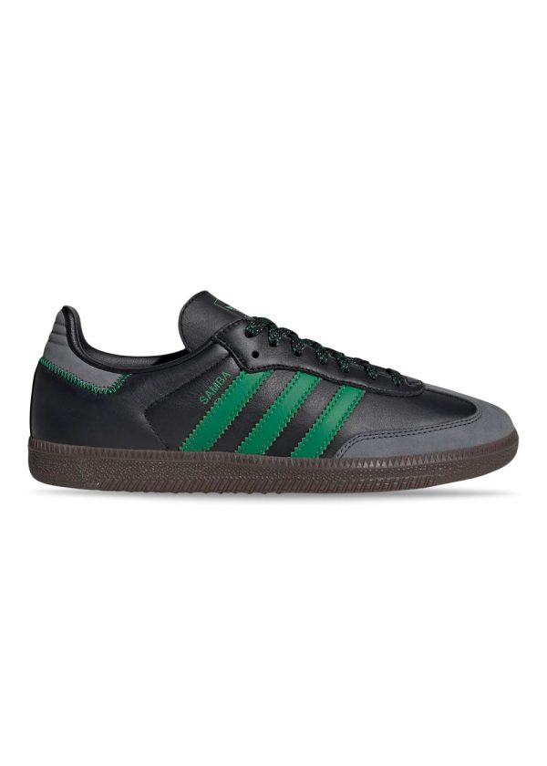 SAMBA OG W - Core Black   Green   Grey Six Online now