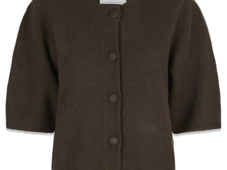 Elmira Knit Cardigan - Chocolate Brown Sale