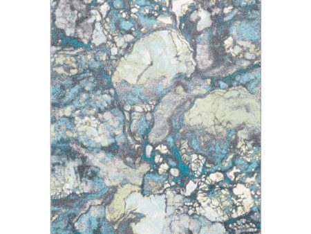 Aberdine Abe-8014 Aqua Rug in Various Sizes Cheap