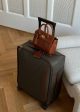 Heritage 4 Wheel Suitcase Eco Sctchgrain - Mole-Cognac Hot on Sale