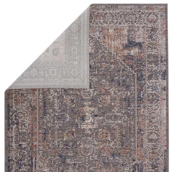 Raveen Power Loomed Gray Area Rug For Cheap