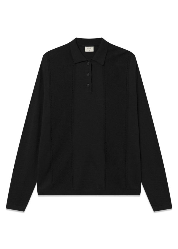 ASTERN LONGSLEEVE KNIT - Black For Discount