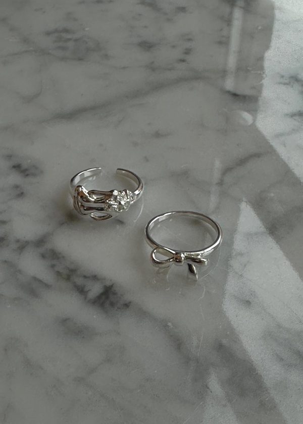 Bow Ring - Fs, Silverplated Online