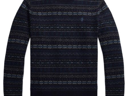 Wool Longsleeve Knit - Blue Discount