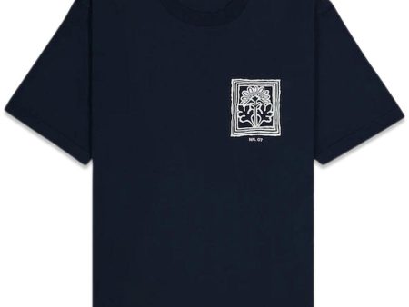 Adam Print Tee 3209 - Navy Blue Online