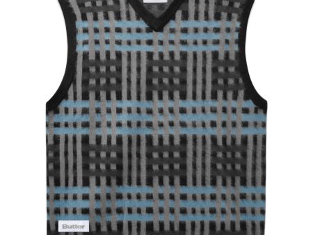 Weave Knitted Vest - Black Cheap