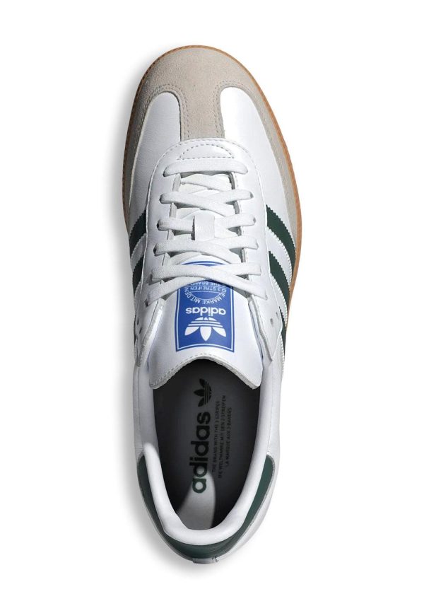 SAMBA OG - Cloud White   Collegiate Green   Gum Cheap