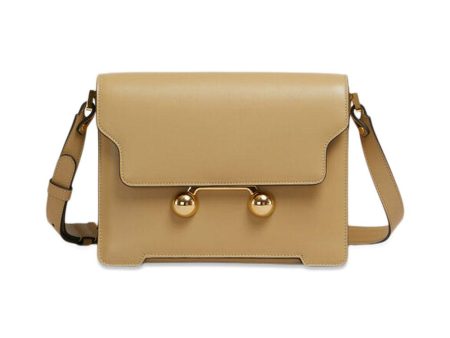 Trunkaroo Medium Shoulder Bag - Camel Leather Hot on Sale